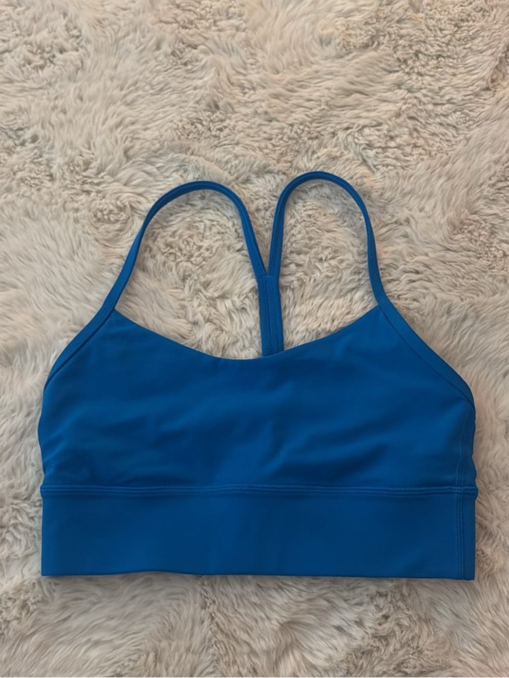 lululemon athletica Blue Strappy Racerback Sports Bra